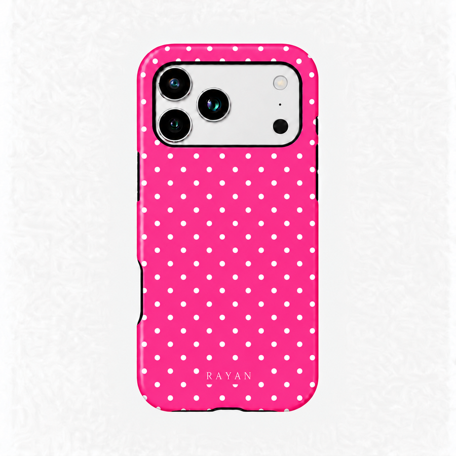 Pink Polka Dots – iPhone-Handyhülle