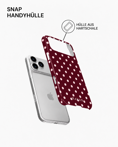 Bordeaux Dot Snap-Hartschale