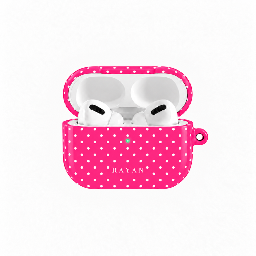 Pink Polka Dots – AirPods-Hülle